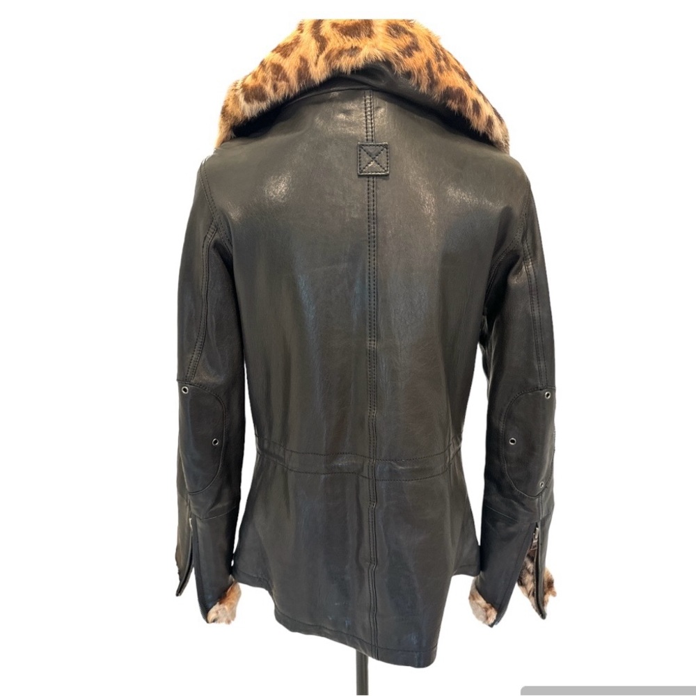 Andrew Marc Leather Jacket sz M - Picture 3 of 9